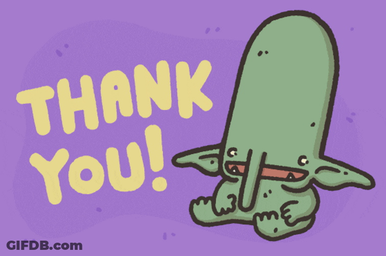 Green Goblin Shark Saying Thank You GIF