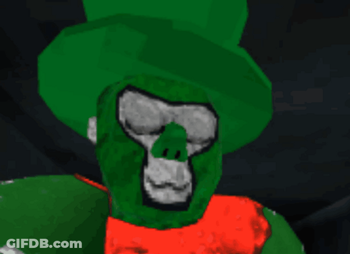 Green Gorilla Tag Ready For His Magic Trick GIF