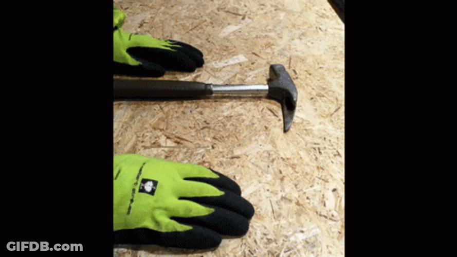Green Grow Hammer Tool GIF