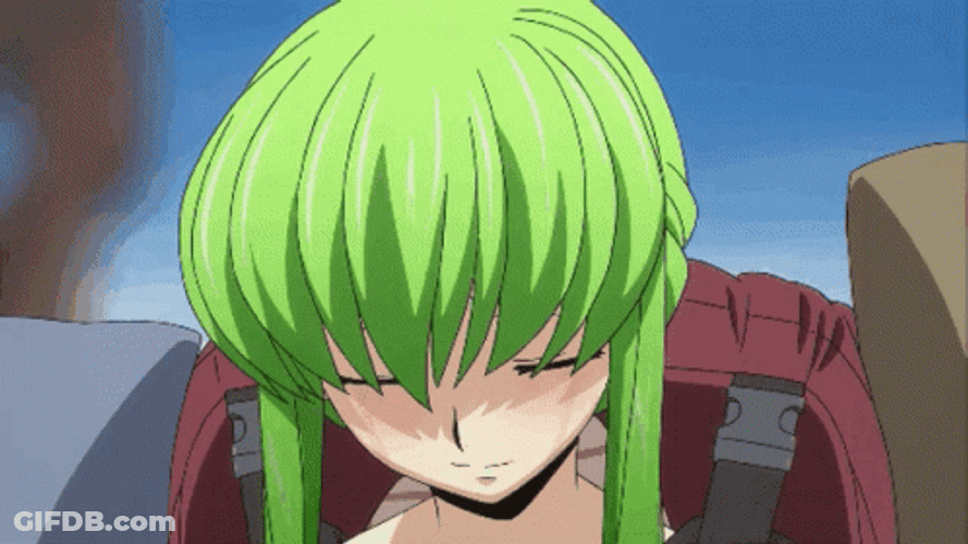 Green Hair Anime Cc GIF