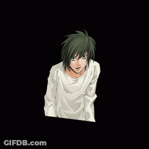 Green Hair Boy White Shirt Looking At Camera GIF