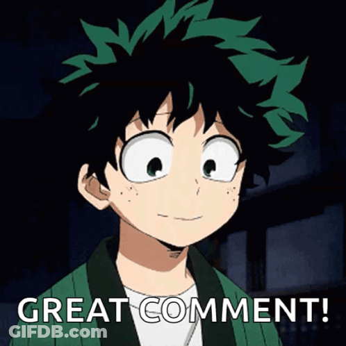 Green Hair Cartoon Character Smiling Great Comment GIF