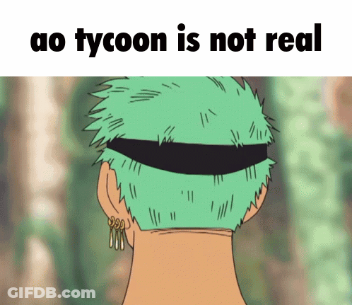 Green Hair Man Saying Ao Tycoon Is Not Real GIF