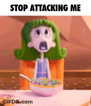 Green-Haired Cartoon Girl With Cereal And Donut GIF
