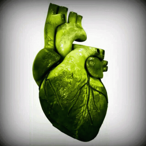 Green Heart Beating GIF