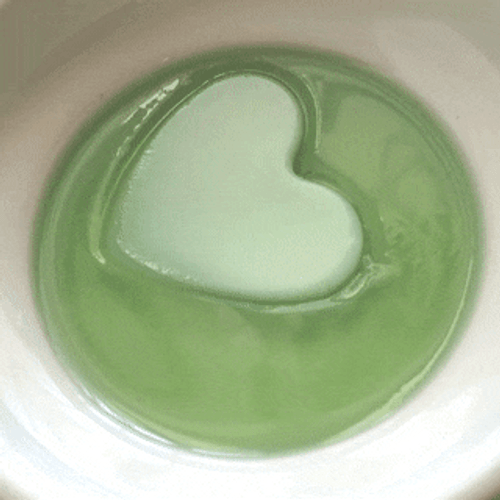 Green Heart Melting GIF