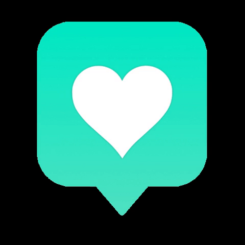Green Heart Tag GIF