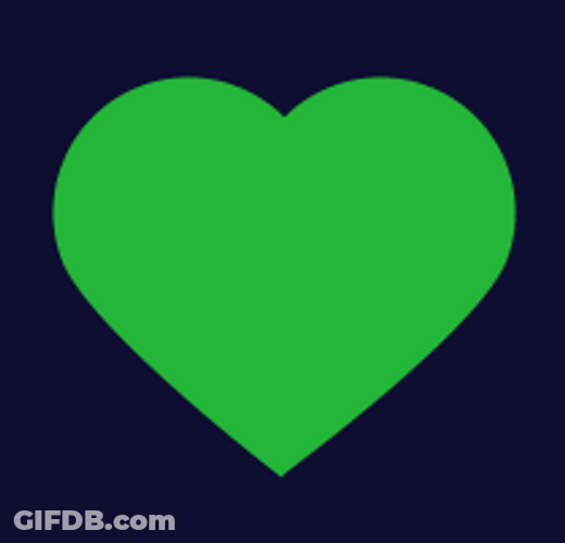 Green Heart Tunnel GIF