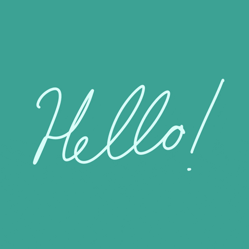Green Hello Greetings GIF