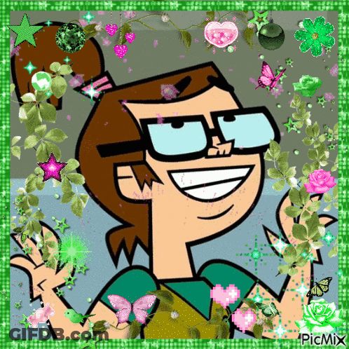 Green-Helmeted Girl Saying Me When I See You GIF