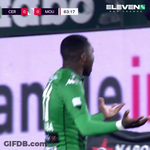 Green Jersey Soccer Player Eleven Pro League Sign GIF