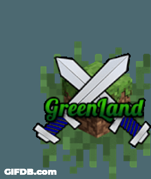 Green Land Mincraft Sticker GIF
