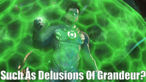 Green Lantern Delusions Of Grandeur GIF