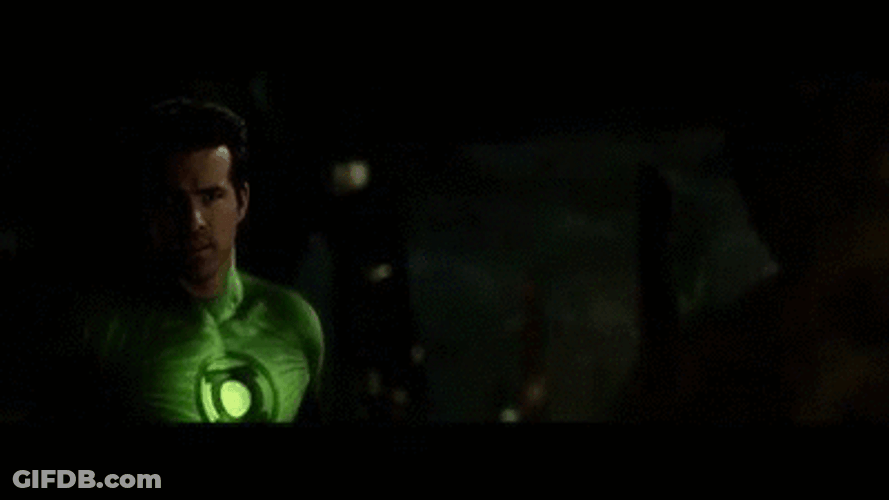 Green Lantern Versus Sinestro GIF