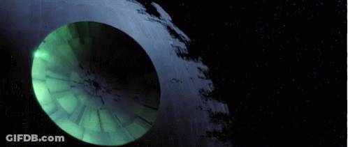 Green Laser Beam Coming Out Of Hole In Earth GIF