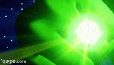 Green Light Coming Out Of Person Hand GIF