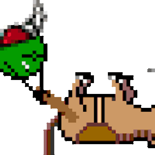 Green M&M Beating A Dead Horse GIF