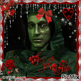 Green Man With I Love You GIF