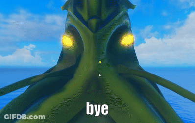 Green Monster Saying Bye GIF