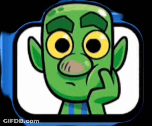 Green Monster With Big Eyes GIF