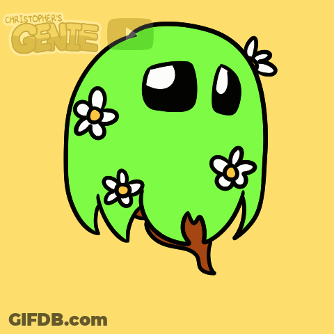 Green Monster With Flowers Saying For You GIF