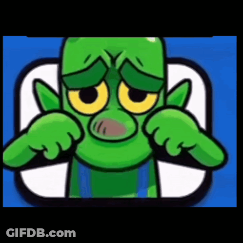 Green Monster With Yellow Eyes GIF