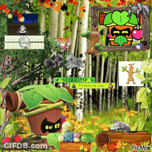 Green Picmix Sign Collage GIF