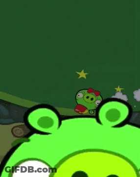 Green Pig Smiling GIF