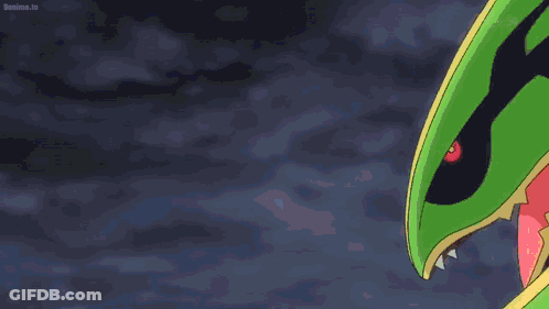 Green Pokemon With Yellow Flame From Mouth GIF