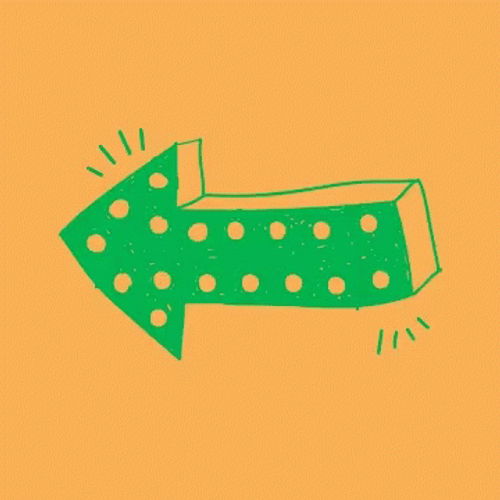 Green Polka Dot Arrow GIF