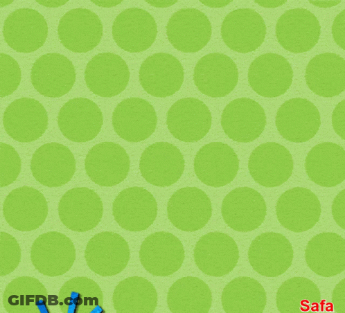 Green Polka Dot Background With Good Morning In Red GIF