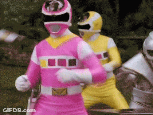 Green Power Ranger Holding Sword When You Get The Weapon GIF