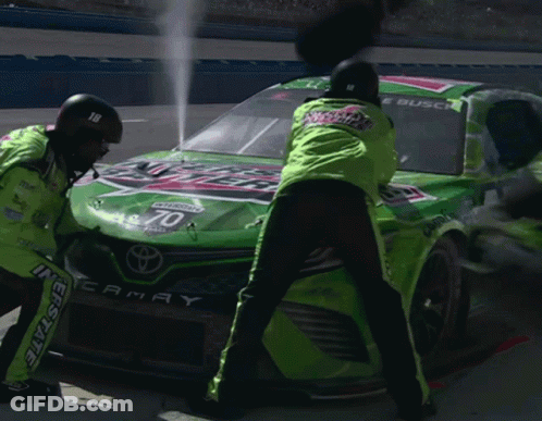 Green Race Car Number 70 GIF