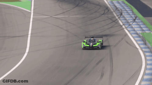 Green Race Car GIF