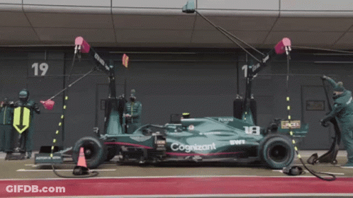 Green Race Car With Cognizant GIF