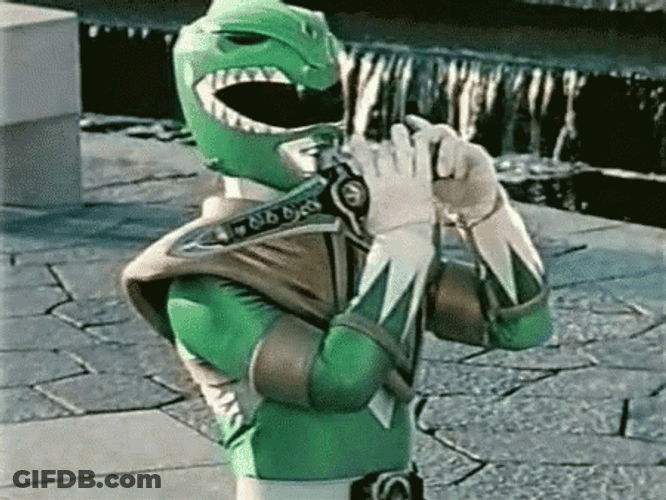 Green Ranger Flute Dagger Attack GIF