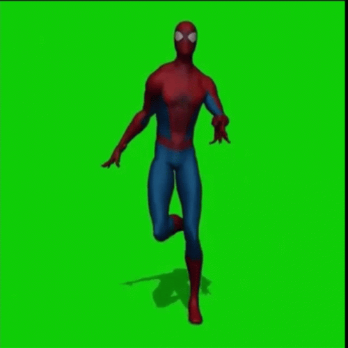 Green Screen Spiderman Dancing GIF