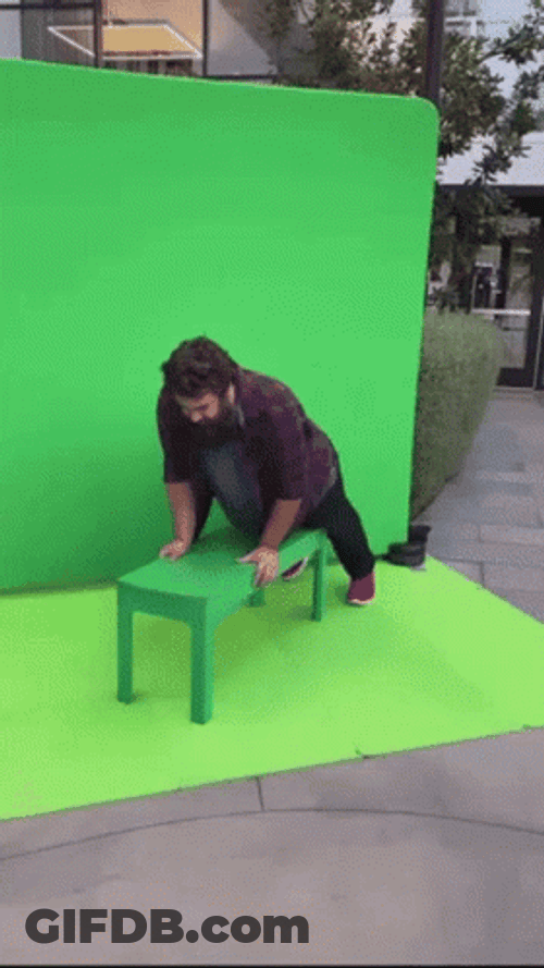 Green Screen Wall GIF