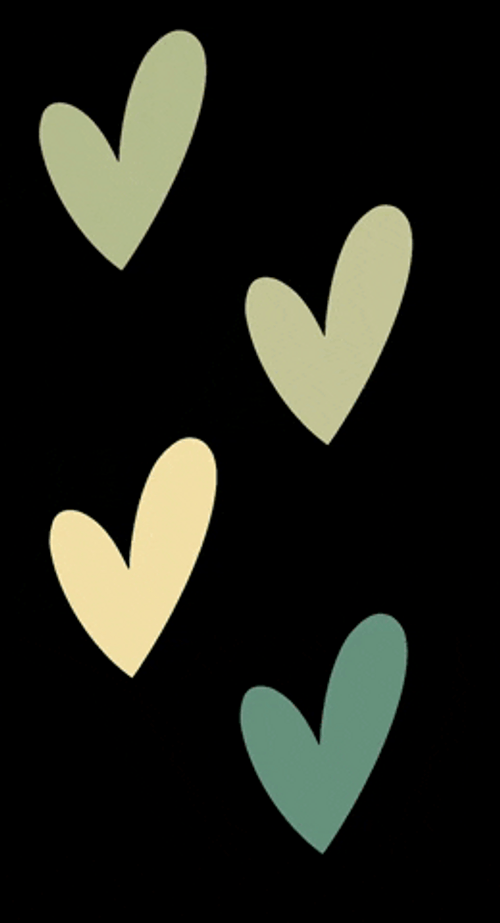 Green Shade Hearts GIF