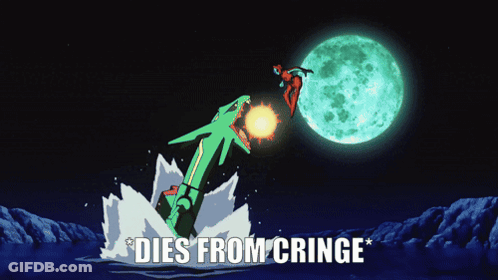Green Shark Dies From Cringe GIF