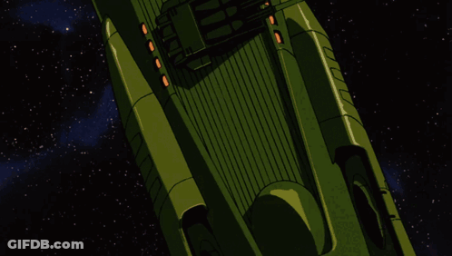 Green Ship With Skull And Crossbones GIF
