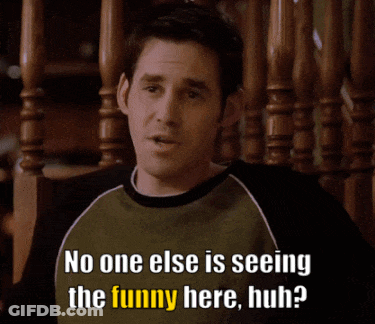 Green Shirt Man No One Else Is Seeing The Funny Here Huh? GIF