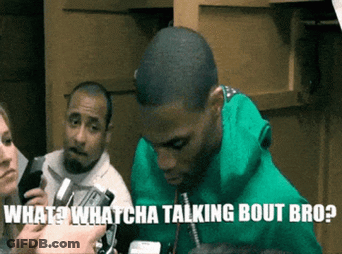 Green Shirt Man Talking Phone What Whatcha Talking Bout Bro GIF