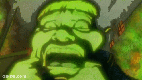 Green Smiley Face With White Smile GIF