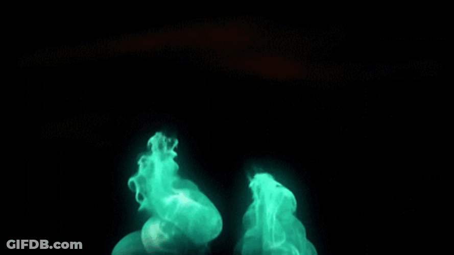 Green Smoke Motion Graphics Animation GIF