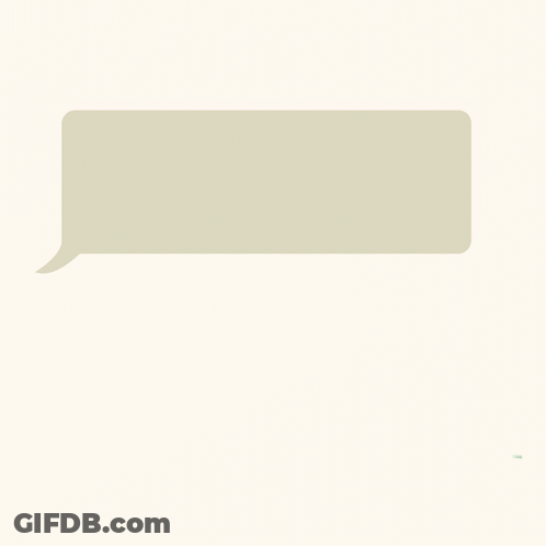 Green Speech Bubble Saying What Fluff GIF
