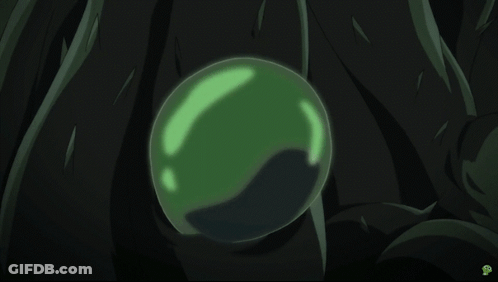 Green Sphere With Letter P GIF