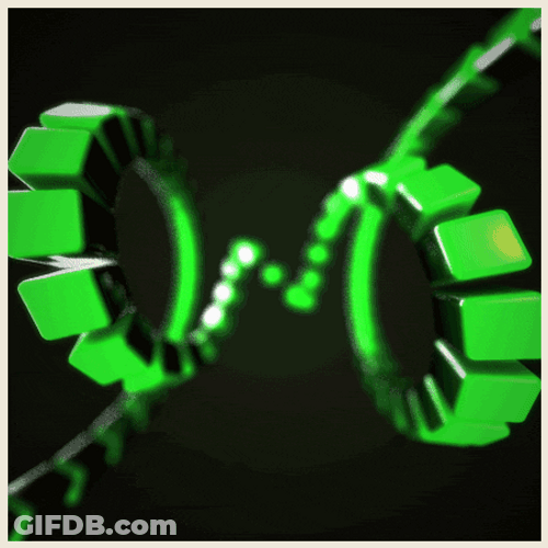 Green Spiral Animation Loop GIF