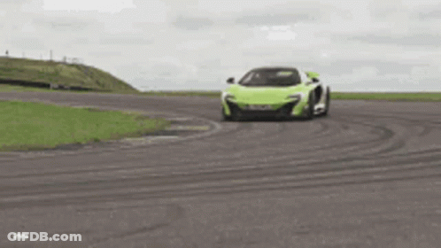 Green Sports Car Driving GIF