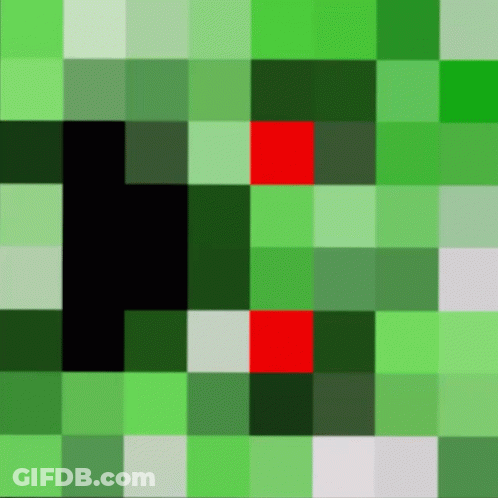 Green Square With Red Square Inside GIF